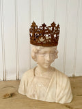 Lace crown, 3” medium metal  lace crown